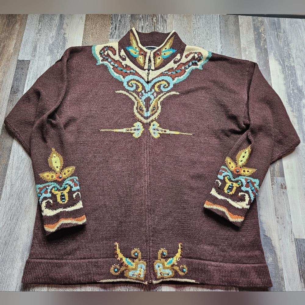 Christine Foley Women's Full Zip Cardigan Sweater